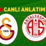 Galatasaray – Antalyaspor Bein Sports 1 Canlı İzle | Lider, evinde Antalyaspor'a karşı