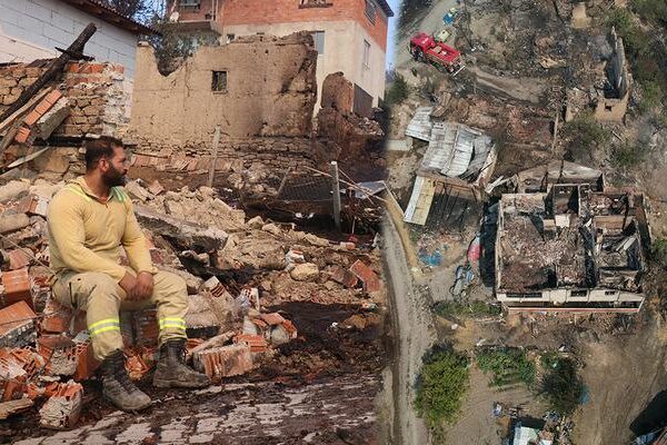 Sakarya’daki orman yangınında evler kül oldu, geriye harabe kaldı! Gün ağarınca ortaya çıktı